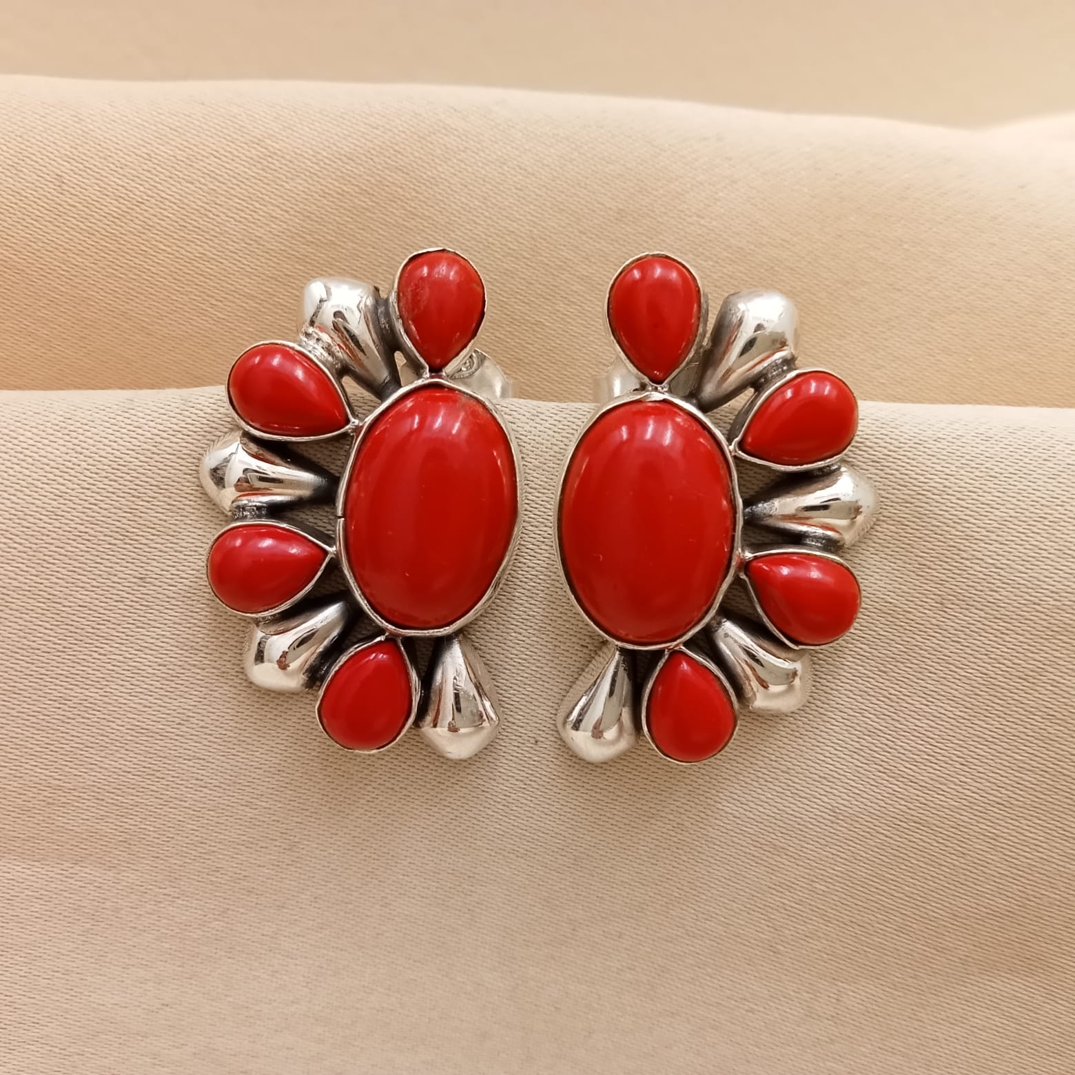 Red Coral jewellery set Sterling silver 925 Armenian jewellery Handmade  natural red gem ring and earrings Best gift for her • BuyArmenian  Marketplace